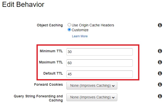 AWS CloudFront Cache